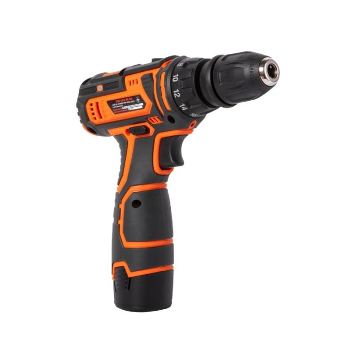 Шурупокрут-дриль акумуляторний Tekhmann TCD-12/2 BS Kit 12В 1х2А·год 30Нм 0-400·1400об/хв 1кг кейс з приляддям