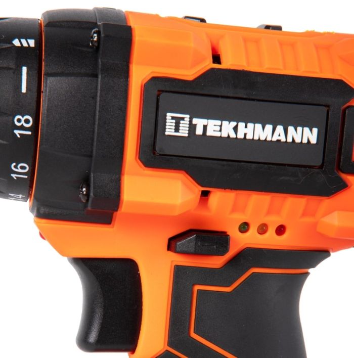 Шуруповерт-дрель аккумуляторная Tekhmann TCD-18 LIW 18В 2х2А·час 28Нм 0-350·1300об·мин 1.3кг кейс