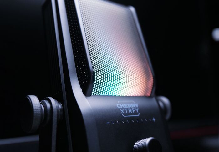 Микрофон гейминговый CHERRY XTRFY NGALE R, Cardioid, USB-A, 2м, RGB, черный