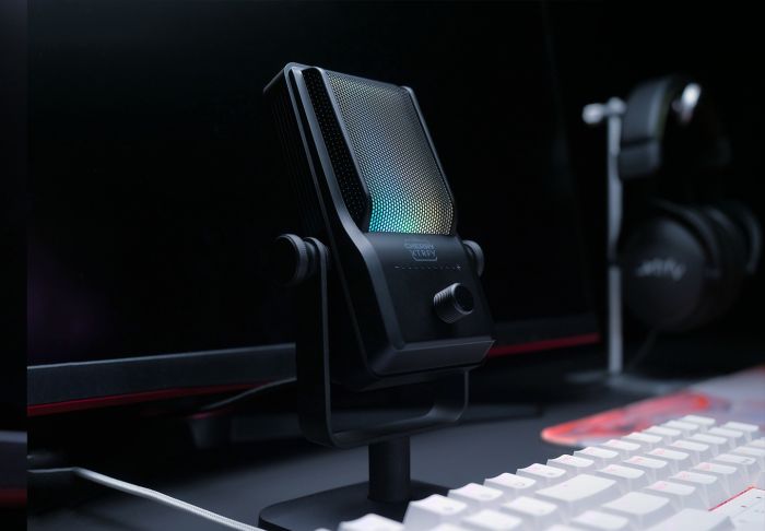 Микрофон гейминговый CHERRY XTRFY NGALE R, Cardioid, USB-A, 2м, RGB, черный