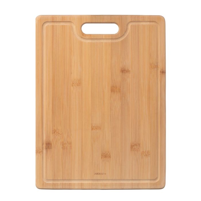 Дошка кухонна з жолобом Ardesto Midori, 33х24х1.5см, бамбук