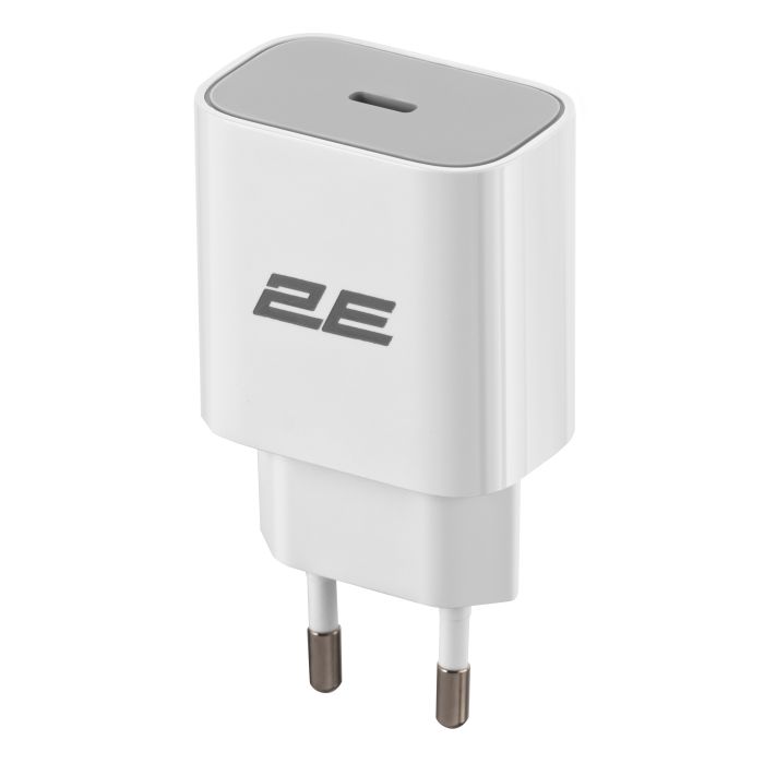 Зарядний пристрій мережевий 2E 30Вт USB-C PD, білий