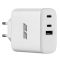 Зарядний пристрій мережевий 2E 65Вт GaN 2хUSB-C/USB-A, PD/QC, білий