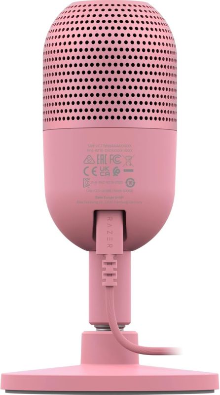 Микрофон геймерский Razer Seiren V3 Mini, Omni, USB-A, 1.2м, quartz