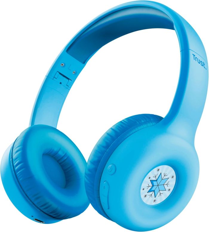 Наушники On-ear Trust Nouna Kids, Wireless, Mic, Синий