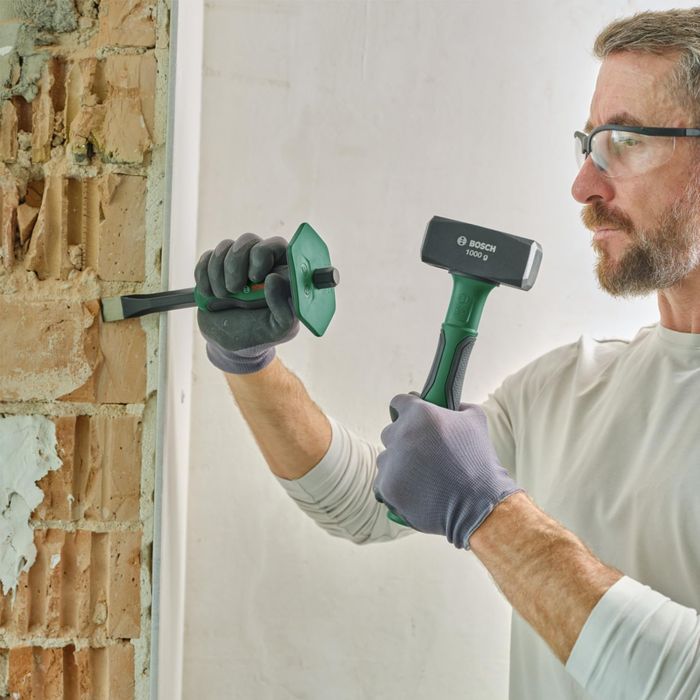 Зубило плоское Bosch, 250x102x81мм, защита руки, CrV