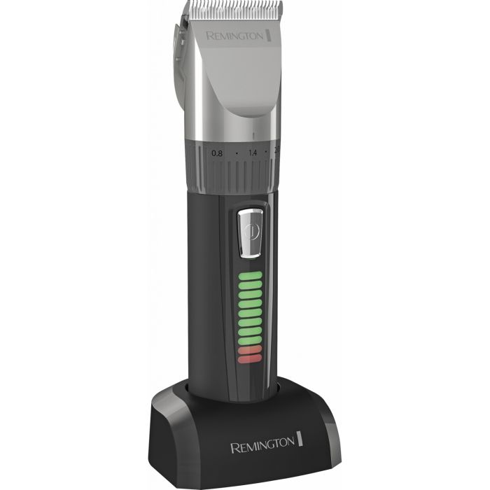 Машинка для стрижки Remington Genius, сеть+акум., насадок-8, кейс,ножницы, расческа в компл., керамич.напыление, черный