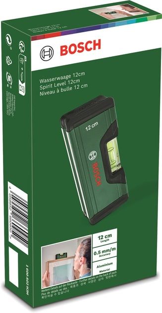 Уровень Bosch, 12см, 1 капсула, алюминиевый.
