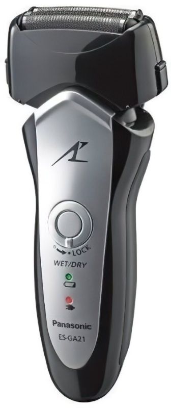 Бритва електр. Panasonic сіткова, 13000 об/хв,  бритв.головок-3, Li-Ion, сух.+волог., кейс, срібно-чорний