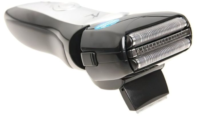 Бритва електр. Panasonic сіткова, 13000 об/хв,  бритв.головок-3, Li-Ion, сух.+волог., кейс, срібно-чорний