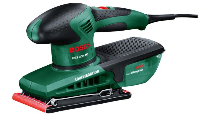 Шлифмашина вибрационная Bosch PSS 200 AC 200Вт платформа 93x230 24000кол·мин 1.6кг