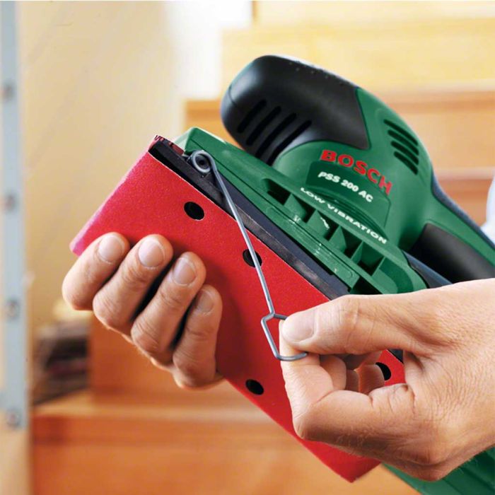 Шлифмашина вибрационная Bosch PSS 200 AC 200Вт платформа 93x230 24000кол·мин 1.6кг
