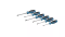 Викрутка Bosch Professional набір 6шт, SL 4.5, 5.5, 6.5, PH1, PH2