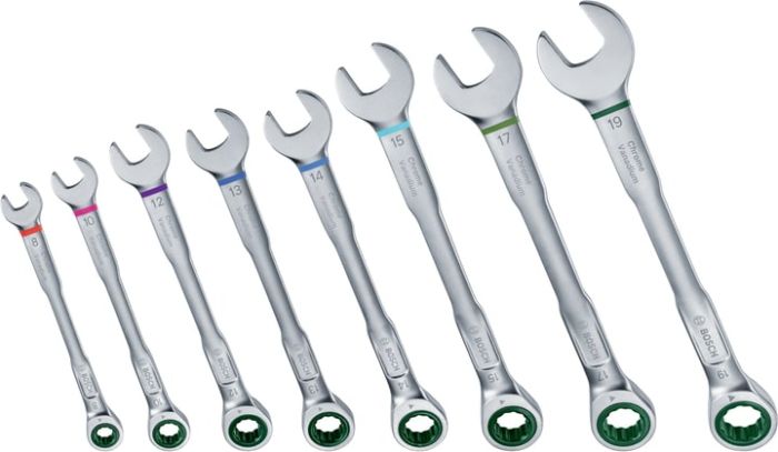 Ключі комбіновані Bosch, набір 8шт, 6-19мм