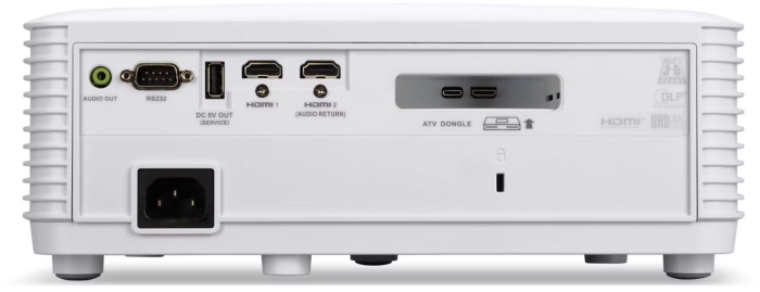 Проектор домашнего кинотеатра Acer Vero HL6810ATV UHD, 4000 lm, LASER, 1.15-1.5, Android TV