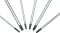 Викрутка Bosch Professional набір 6шт, SL 3.5, 6.5мм, Т15х75мм, Т20х100мм, PH1x100мм, PZ2x125мм