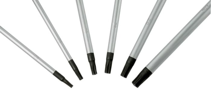 Викрутка Bosch Professional Torx набір 6шт, T10х75, T15х75, T20x100, T25x100, T30x125, T40x125мм