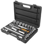 Набір інструментів Tolsen, набір торцевих головок 1/2", 22шт, CrV