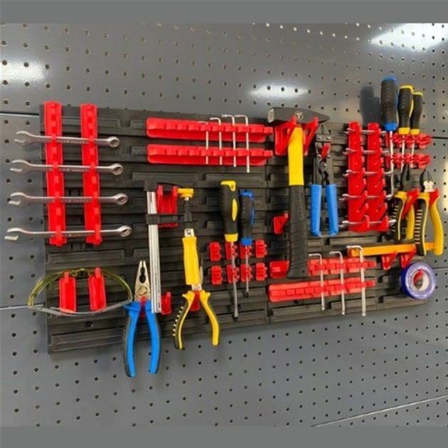 Панель підвісна з набором гачків Kistenberg KS_kit5, 2 панелі 38.6х1.8х39см, 20 гачків, пластик