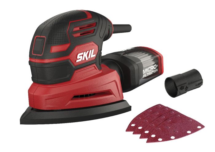 Шлифмашина вибрационная SKIL 7260 AA 100Вт платформа 151х102 24000кол·мин 0.8кг