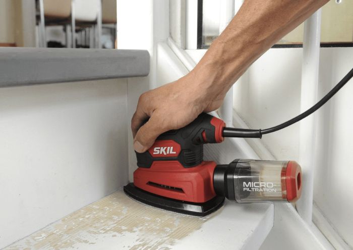 Шлифмашина вибрационная SKIL 7260 AA 100Вт платформа 151х102 24000кол·мин 0.8кг