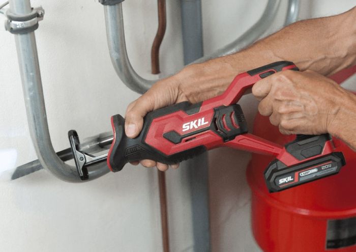 Пила сабельная аккумуляторная SKIL 3470 CA пропил 120мм ход 25мм 1.7кг без АКБ и ЗП