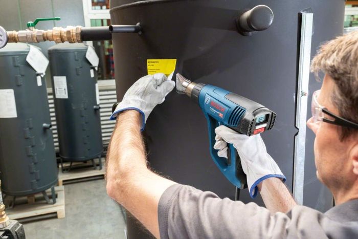 Фен строительный Bosch Professional GHG 23-66 2300Вт 650°C 150-500л·мин 0.66кг