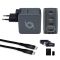 Зарядное устройство AVerMedia GC313 CORE GO 100Вт 2хUSB-С, 1хUSB-A, 1xHDMI, черный