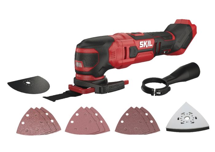 Багатофункціональний інструмент акумуляторний реноватор SKIL 3620 CA 20В 11000-16000об/хв кут коливань 1.8° 1кг без АКБ та ЗП