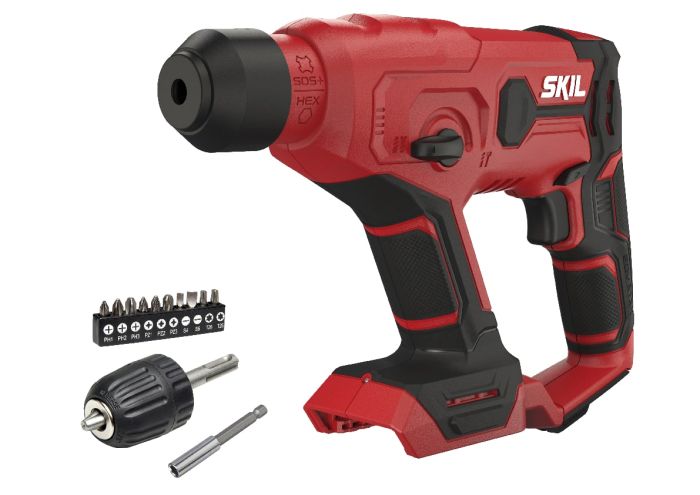 Аккумуляторный перфоратор SKIL 3810 CA SDS-plus+ШЗП 20В 1Дж аксессуары кейс 1.5кг без АКБ и ЗП