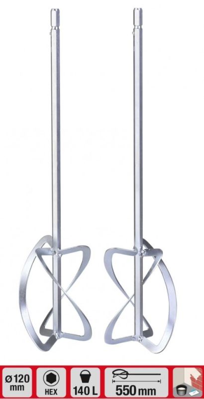 Вінчики для TWIN-міксера Einhell KWB 550х120мм 1.9кг