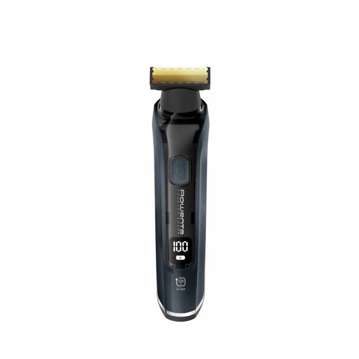 Тример Rowenta Forever Sharp Ultimate, для бороди, вусів, акум., насадок-10, 120 хв. використання, дисплей, сталь, синій
