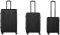 Набор чемоданов Wenger, Legacy 3 в 1, (S,M,L), пластик, 4 колеса, черный