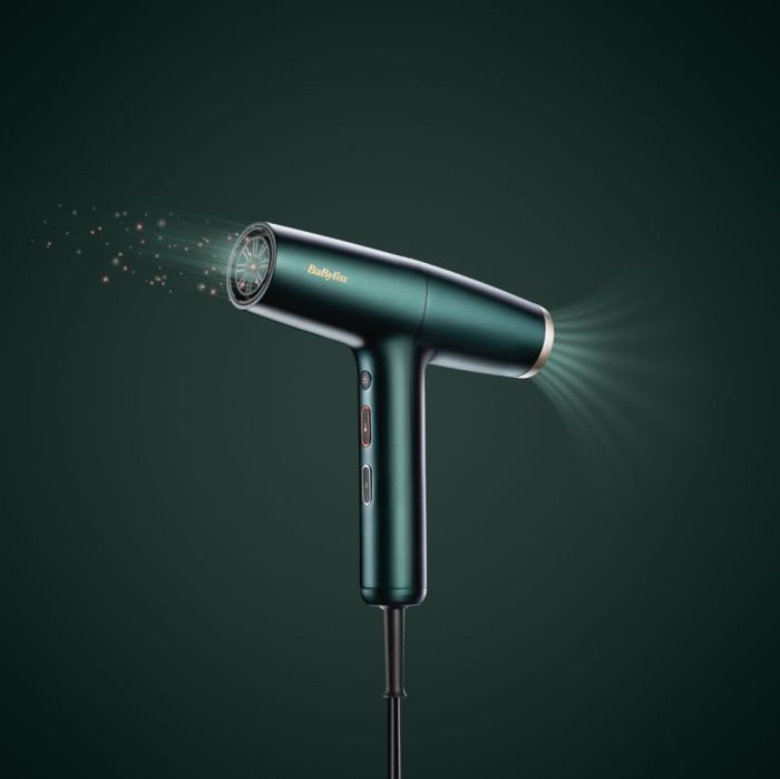 Фен Babyliss Air Power Pro, 1700Вт, режимов-3, дифузор, иониз-я, хол. обдув, зеленый