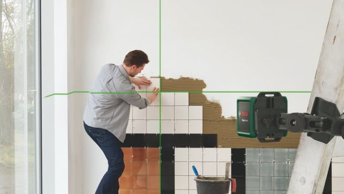 Нивелир лазерный Bosch Quigo Green, точность ± 0.8 мм/м, 12м, зелёный 0.27 кг