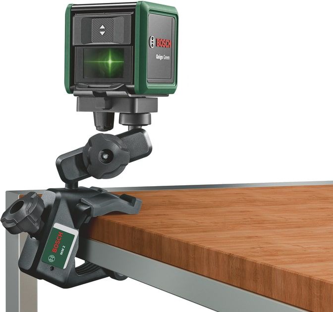 Нивелир лазерный Bosch Quigo Green, точность ± 0.8 мм/м, 12м, зелёный 0.27 кг