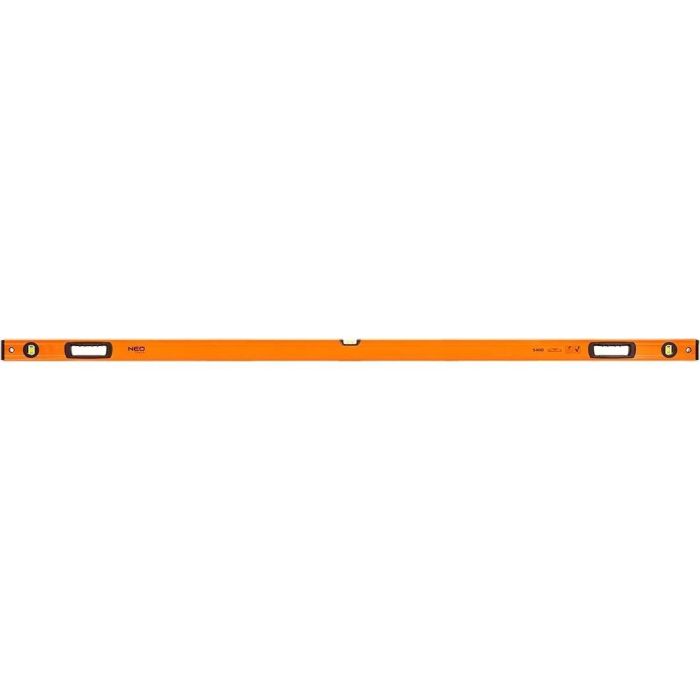 Рівень Neo Tools S 400 алюмінієвий, 200см, 3 капсули, 2 отвори для рук