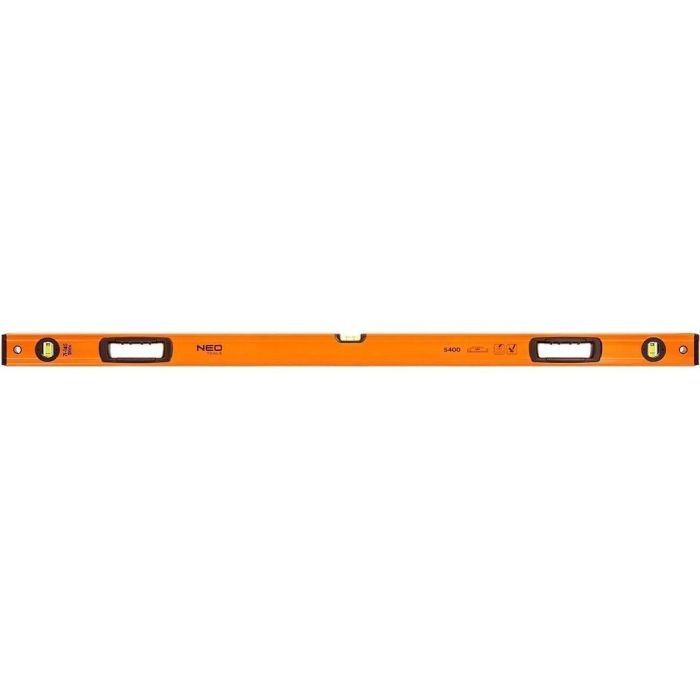 Уровень Neo Tools S 400 алюминиевый, 120 см, 3 капсулы, 2 отверстия для рук