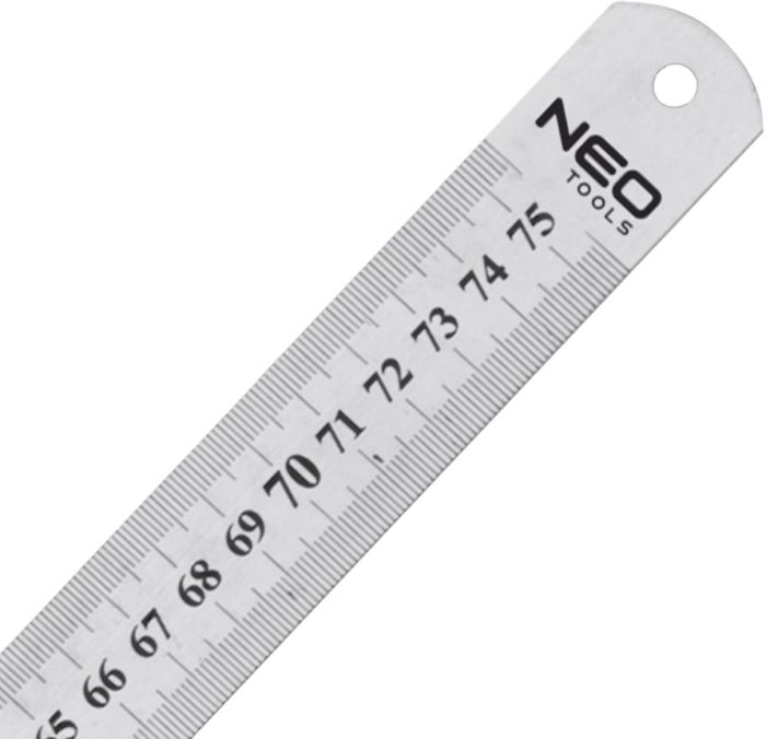 Линейка Neo Tools, нержавеющая сталь, 750мм