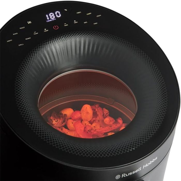 Мультипечь Russell Hobbs Satisfry Panoramic- 1500Вт, чаша-5л, сенсорне управл., 10 авто. программ, пластик/стекло, черный
