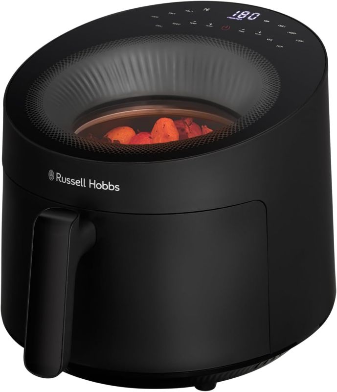 Мультипечь Russell Hobbs Satisfry Panoramic- 1500Вт, чаша-5л, сенсорне управл., 10 авто. программ, пластик/стекло, черный