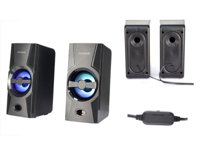 Акустична система MICROLAB  2.0, USB, mini-jack, чорний Microlab B-15