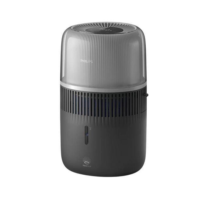 Зволожувач повітря Philips традиційне зволоження Series 5001, 56м2, 4.5л, 400мл/г, електр. кер-ння, режим сну, нічник, темно-синій