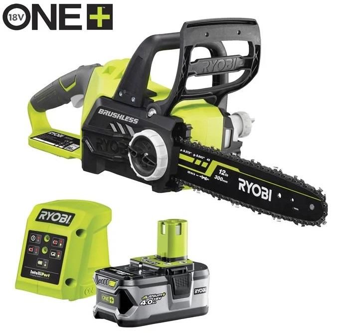 Пила цепная аккумуляторная Ryobi ONE+ RCS1830-140B 18В акб 1х4А·ч ЗП 30см 3.2кг