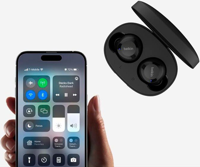 Наушники TWS Belkin Soundform Bolt True Wireless, черный