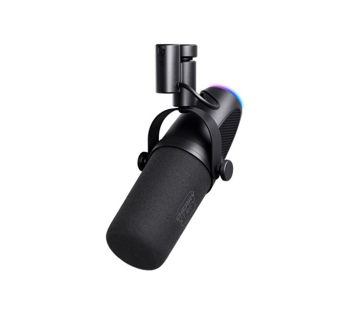 Микрофон гейминговый CHERRY XTRFY NGALE X, Cardioid, USB-A, 2м, RGB, черный