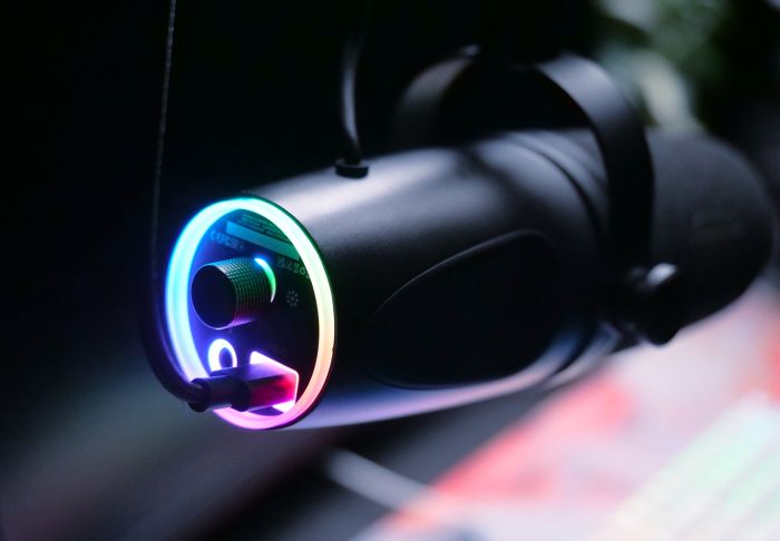Микрофон гейминговый CHERRY XTRFY NGALE X, Cardioid, USB-A, 2м, RGB, черный
