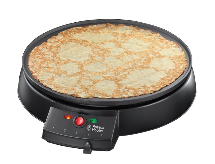 Млинниця Russell Hobbs Fiesta 1000Вт, діаметр 30см, тефлон, чорний