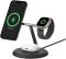 Зарядний пристрій бездротовий Belkin 3в1 Magnetic Adjustable Pad Qi2 15Вт, чорний