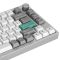 Клавіатура механічна Lemokey  P1 Pro 84Key, Keychron Super Banana, WL/BT/USB-A, QMK/VIA, Hot-Swap, EN/UKR, RGB,  Knob, Space Silver